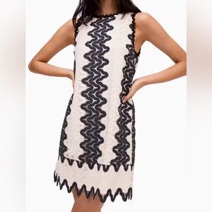Kate Spade Shift Dress Cream and Black